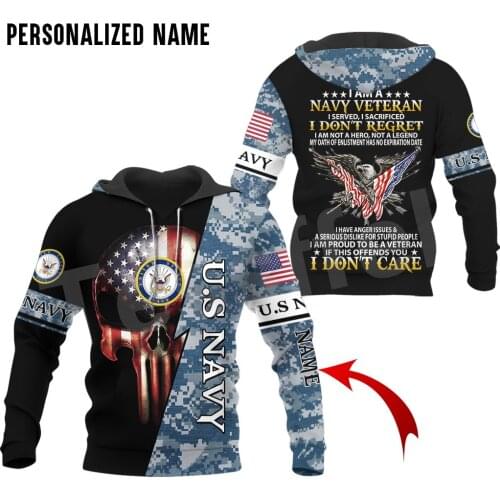 Tessffel Eagle Navy Army Veteran Military Camo Harajuku Pullover 3DPrint Streetwear Tracksuit Autumn Casual Hoodies Men/Women 16
