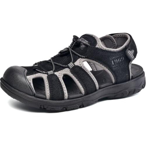 WIENJEE Men's Leather Sandals