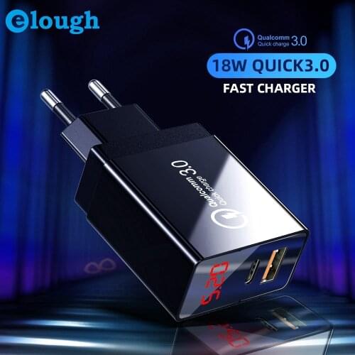 Twitch USB C Charger 18W QC4.0 PD 3A Plug Mobile Phone Fast Quick Wall Chargers For iPhone 12 Pro Max 11 Xiaomi Huawei Charge