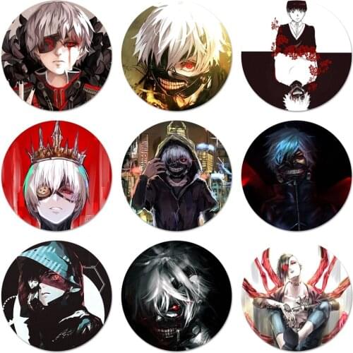58mm Tokyo Ghouls Icons Pins Badge Decoration Brooches Metal Badges For Clothes Backpack Decoration