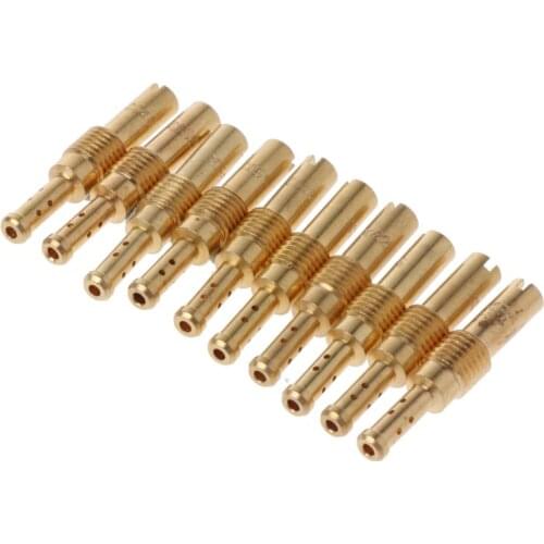 10pcs Carburetor Slow Jets Jet Kit For PWK OKO CVK Mikuni KOSO Motorcycle Carburetor Vice Injectors Nozzle #32-55