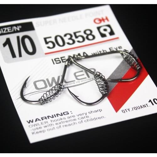10pcs/lot spring fishing hooks Stainless Steel Barbed Swivel Explosion Hooks iseama for Carp Fly Fishing Pesca Fishhooks owner