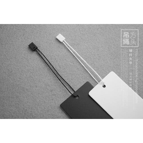 1000PCS seal hang tag string /free shipping/free design/string hang tag/plastic tag string/rope