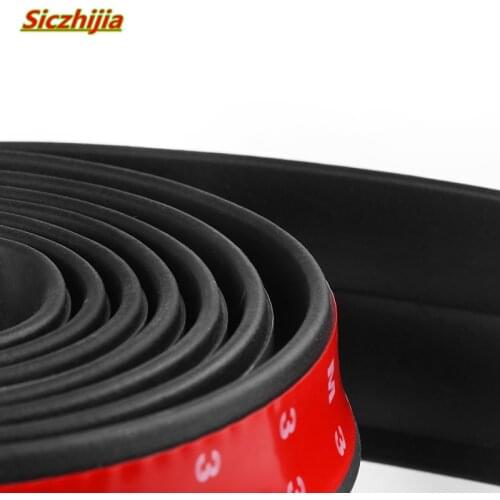 2.5 m / 8.2 ft car front rubber bumper lip car protector for Chevrolet Cruze TRAX Aveo Lova Sail EPICA Captiva Malibu Volt