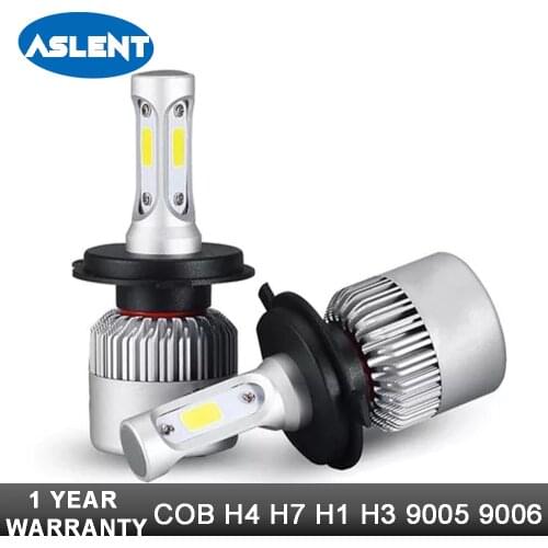 2PCS S2 H4 High Low Beam H7 H11 9005 9006 LED Car Headlight Bulbs 12v 24v COB Chips H3 H13 9004 9007 Led Auto Headlamp Fog Light