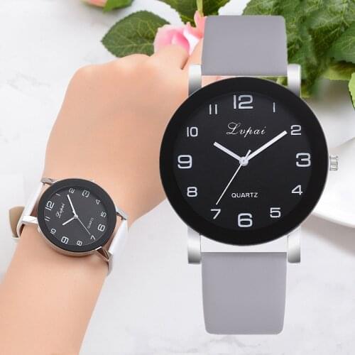 2020 New Arrival Fashion Quartz Watches Women Lvpai Womens Casual Quartz Leather Band Watch Analog Wrist Watch