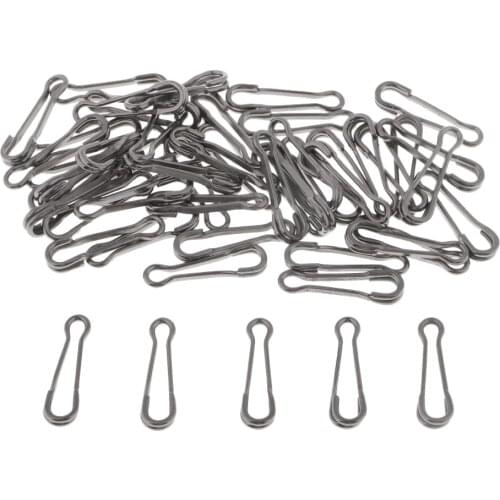 50pcs Carp Fishing Hawaiian Snaps Quick Change Clips Links Connectors Fishing Tools 24mm Replacement Tackles for Fisherman
