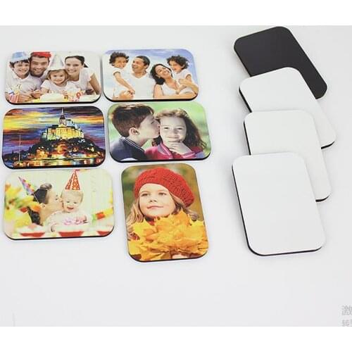 7*5*0.4cm MDF Wood Fridge Magnets Sublimation Blank Stickers Customized Wooden Refrigerator Magnet Free Shipping SN1121