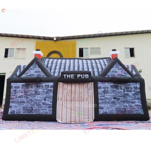 Fast shipping cheap irish pubs, commercial inflatable party tent, inflatable Irish pub tent, inflatable bar tent factory
