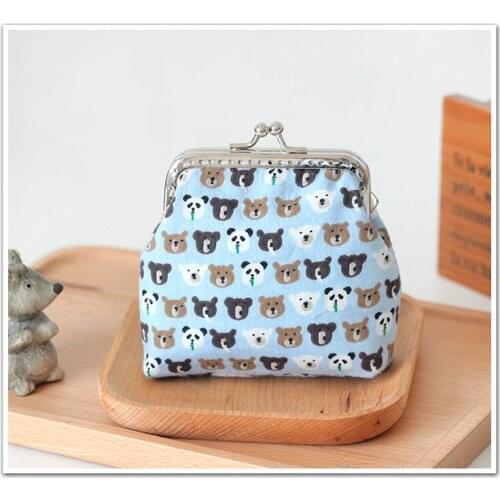 Dailylike Metal Frame Bag Material Women Wallet Coin Purse Handmade Coin Key Credit Card Holder Making Tools Unfinished