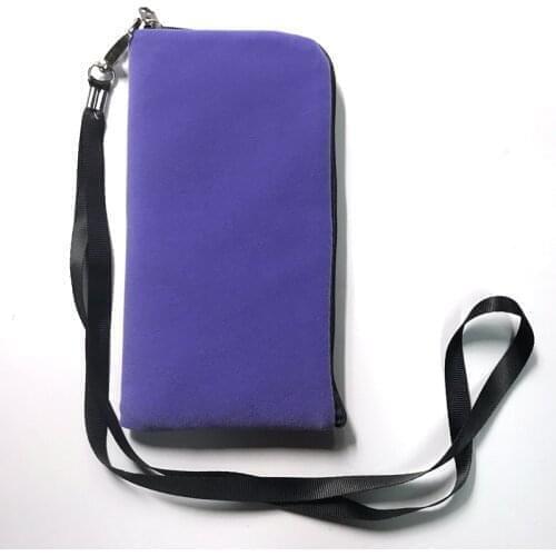 For Huawei P30 lite Pro P40 P20 nova 7i 4e 5 5T 5i 5Z 6 5G Lite 3 3i 2case zipper hanging neck cloth bag charging treasure cover
