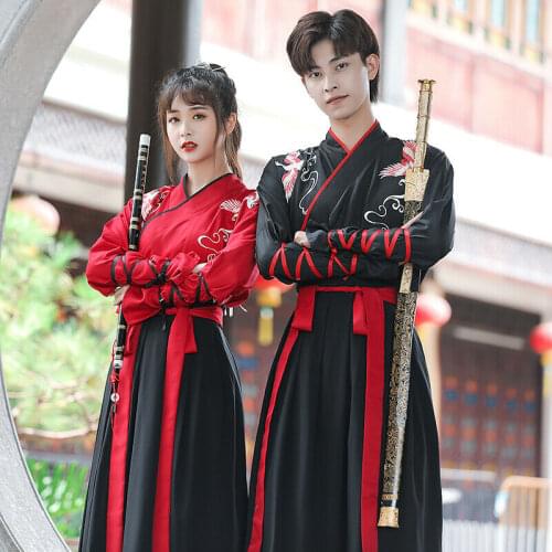 Chinese Traditional Princess Dress Men Gift For Women Couples Matching Clothing Plus Size Female Graduation Ming Dynasty Hanfu