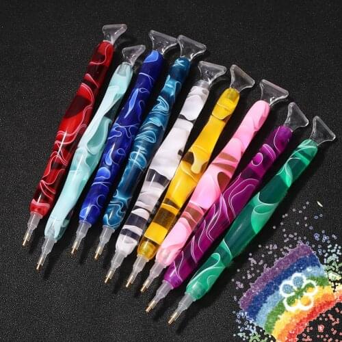 Resin Point Drill Pen 5D Diamond Painting Handmade Tool kits for 5D Painting with Replacement Drill Picker Clay Tray Accessories