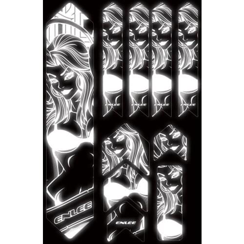 ENLEE Mountain Bike Sticker Frame Fork Reflective Protection Stickers Wear-Resistant Waterproof Iamok Bicycle Accessories