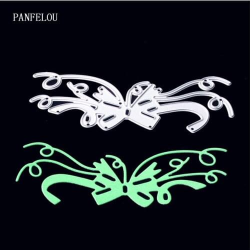 PANFELOU Easter Bow tie princess Scrapbooking DIY album cards paper die metal craft stencils punch cuts dies cutting