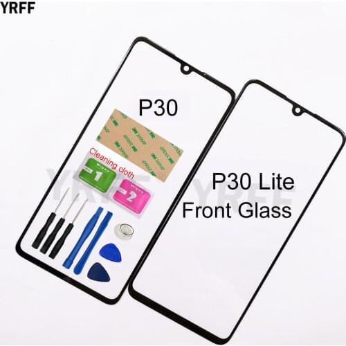 Mobile Front Panel Glass For Huawei Ascend P30 Lite Front Glass Outer Glass Cover Panel Replacement