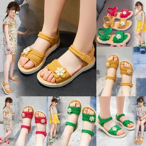 Sandals kids girls shoes frozen baby Womens High-heeled childrens shoes flat toddler summer Beach casual Sports Heels