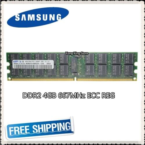 Samsung Server memory 4GB DDR2 2Rx4 REG ECC RAM 667MHz PC2-5300P 667 4G