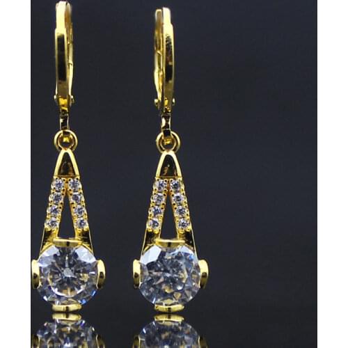 Женские золотые серьги SIQIJIU China At AliExpress