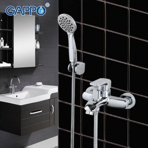 GAPPO high quality waterfall bathtub sink faucet torneira mixer restroom sink shower faucets grifo in handshower G3260