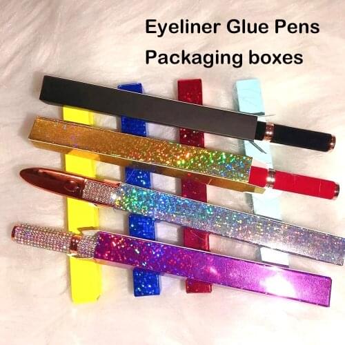 Elyco Eyeliner packaging box lash glue pen paper box custom logo lash glue eyeliner packaging