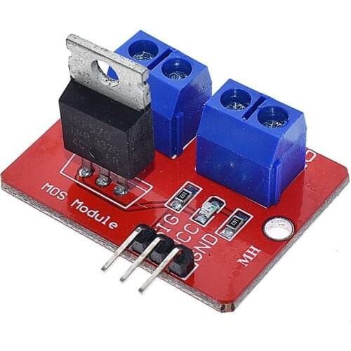 0-24V Top Mosfet Button IRF520 MOS Driver Module For Arduino MCU ARM Raspberry pi