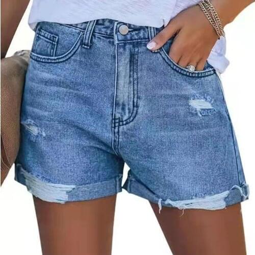 Weigou Women Jeans Shorts