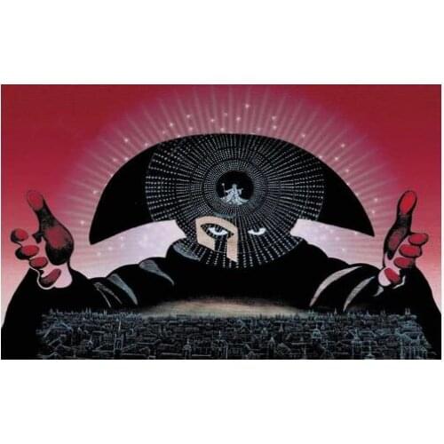 Abstract cartoon Wolfgang Amadeus Mozart pianos cloaks hats cityscapes Wall decoration fabric poster print painting