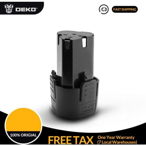 DEKO Battery12V 12V Lithium Ion Battery Pack for Banger 12V Cordless Drill