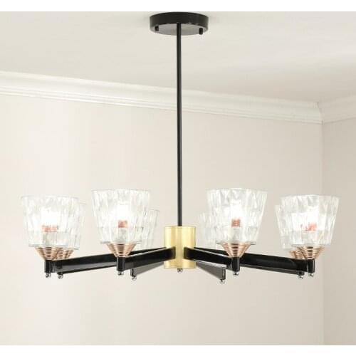 Designer Post Modern Glass Ball Globe Led Pendant Light Lamp Dimmable Gold Iron Rod Pipe Simple Line Pendant Lamp Light Led