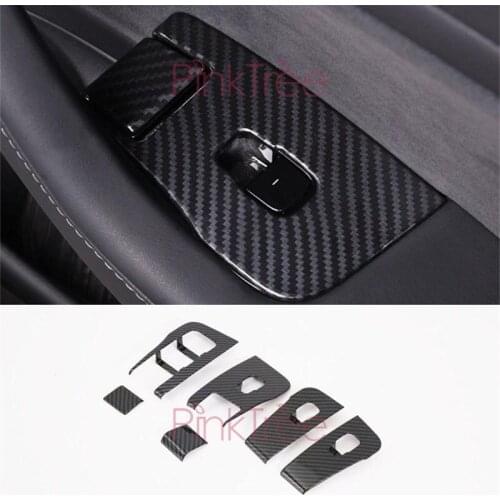 For Tesla Model 3 2017 2018 2019 Interior Window Glass Switch Cover Car Styling Tuning Accessories