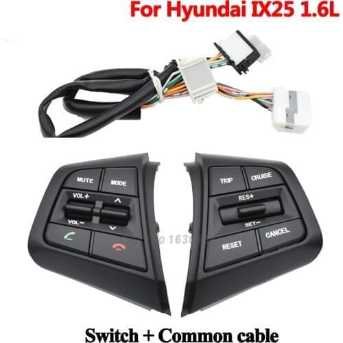 New Steering Wheel Button Cruise Control Bluetooth Switch For CRETA 1.6L IX25 Buttons