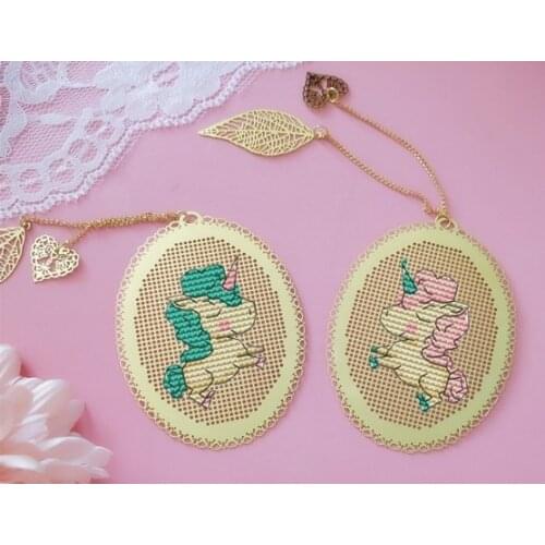 Horse Bookmark Princess DIY Craft Stich Set Cross Stitch Needlework Embroidery Crafts Counted Cross-Stitching Kit