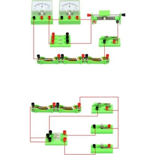 C90C Electromagnetic Experiment Equipment Set Physics Labs Circuit Learning Kit Basic Electricity Discovery Principles Kit