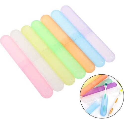 New 1 Pcs Storage Box Organizer Plastic Toothbrush Case Portable Travel Walking Camping Box Toothbrush Box