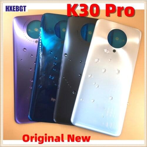 Original New For Xiaomi Redmi K30 Pro Back Cover Glass Shell K30Pro Rear Battery Housing Door Smartphone Repair Parts
