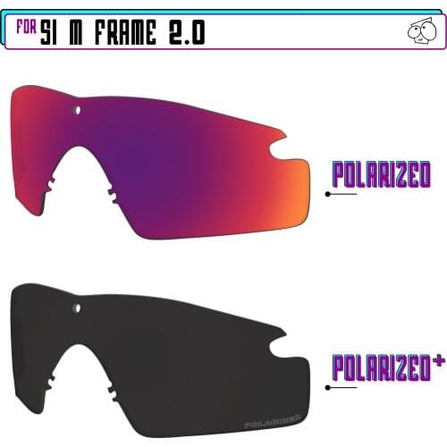 EZReplace Polarized Replacement Lenses for - Oakley Si M Frame 2.0 Sunglasses - BlackPPlus-MidnightP