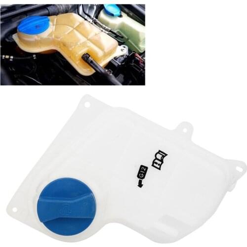 Radiator Coolant Expansion Tank Reservoir Bottle with Cap 8D0121403L Fits for A4 A6 RS6 S4 1999 2000 2001 2002 Accessories