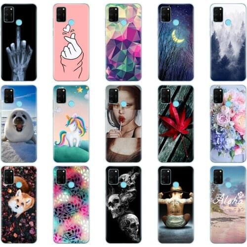 Silicon Case For Huawei HONOR 9A Case 6.3" Painting Soft TPU Back Phone Cover On Honor 9A 9 A MOA-LX9N Protective Coque Bumper