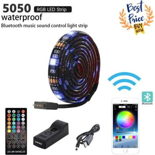 LED Lights StripS USB Infrared Control RGB SMD5050 DC5V 1M 2M 4M 5M Flexible Lamp Tape Diode TV Background Lighting luces LED