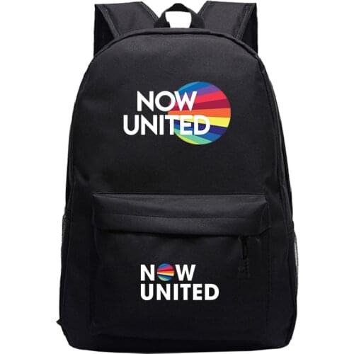 Now United-Better Album Backpack NU Team Hip Hop Better Now United Lyrics Bookbag Laptop Backpack School Bags for Teenage Girls