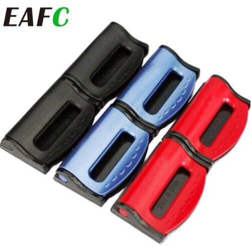 2pcs Universal Car Seat Belts Clips Safety Adjustable Auto Stopper Buckle Plastic Clip 4 Colors Interior Accessories Car-styling