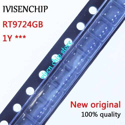 10pcs RT9724GB RT9724 (1Y=W1B 1Y=E2F 1Y=FDU 1Y=...) SOP23-5