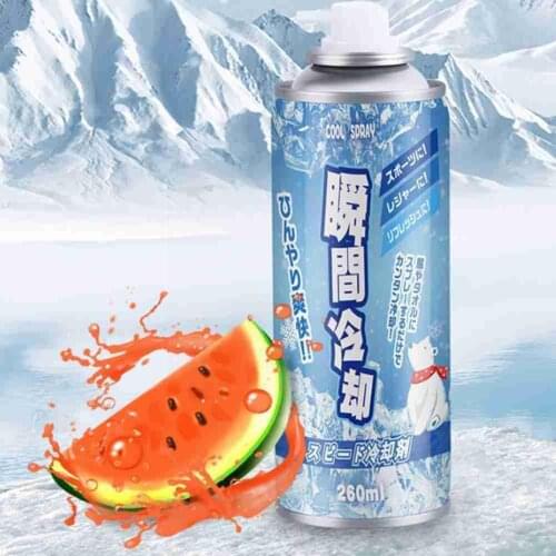 260ml Car Summer Heatstroke Prevention Refrigeration Spray Cool Artifact Air Artifact Cooling Refrigeration N1 Fast Summer O0B2