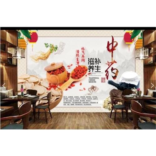 Custom photo 3d wallpaper Traditional Chinese Medicine background living room home decor 3d wall murals wallpaper for wall 3 d