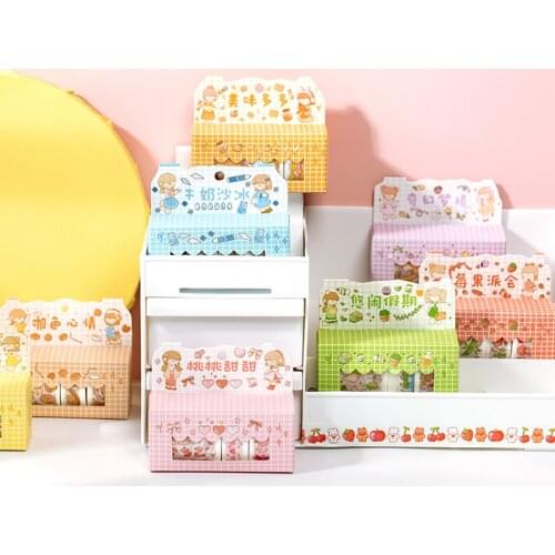 5 pcs/lot kawaii Milk fruit stars girls Washi Tape Adhesive Tape set DIY Scrapbooking Sticker Label Japanese Masking tape