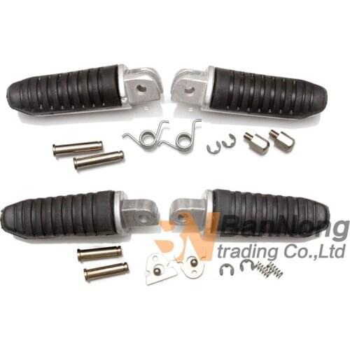 Free shipping Motorcycle Front and Rear Footrests Foot pegs For Suzuki GSR750 11-13 GSF1250 Bandit SFV650 Gladius 09-13