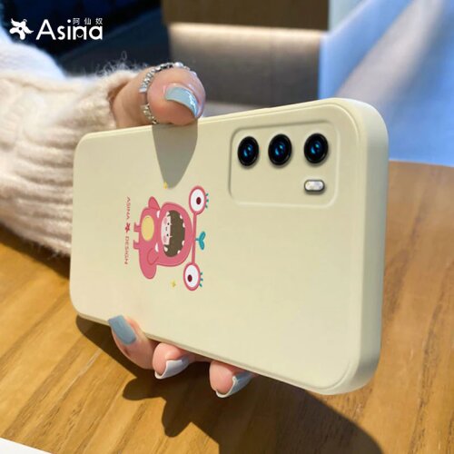 ASINA Liquid Silicone Case For Huawei P40 P30 P20 Pro Cover Cartoon Bumper Straight Edge Cases For Nova 3 3i 4 5t 6 7 8 Coque