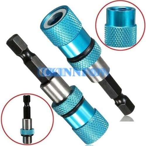 DHL 200PCS 1/4inch Hex Shank Magnetic Bit Holder Extension Bar for Electric Drill Screwdriver (Size: 1pc)