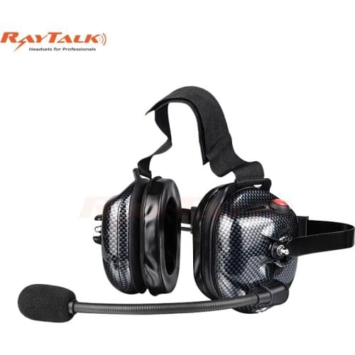 Walkie Talkie Two Way Radio Headset with Noise cancelling Mic, Comfortable Gel Ear Pad, XLR 5pin jack, Push to Talk, Lightweigh